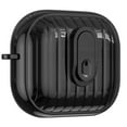 thumbnail image 1 of Compatible with AirPods 3rd Gen (2021) Earphone Case,Full Body Shockproof Protection Hard Case,With Secure Close Lock,Two-color Design,Shell Shape Rugged Earphone Case Cover,Black, 1 of 9