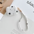 thumbnail image 1 of Compatible with AirPods 4th Generation Case for Women Girls, Stylish Flower Texture Protective Earbuds Cover Dustproof Anti-Scratch with Hand Strap Case for Apple AirPods 4 2024, White, 1 of 7