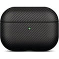 thumbnail image 1 of Compatible with AirPods Pro 3rd Generation Case Cover (Not for Pro 2nd Gen), Made of Vegan Leather, Carbon Fiber Style, Protective Hard Shell Cover for AirPods Pro 3 - Black, 1 of 8