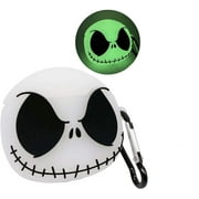 Compatible with AirPods Pro/Pro 2nd Generation Case Cover with Keychain, Luminous Skull Case Compatible with Apple Airpods Pro Case, Cute Funny Anime Case for Airpods Pro and Pro 2