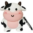 thumbnail image 1 of Compatible for Airpod Case 1/2 Cow, Cartoon 3D Silicone Protective Skin Cover for Airpod Case Cute Cow, Boys Girls Kids Teens Women Cute Kawaii Fashion Funny Cases for Airpods 1&2 (Cow), 1 of 1