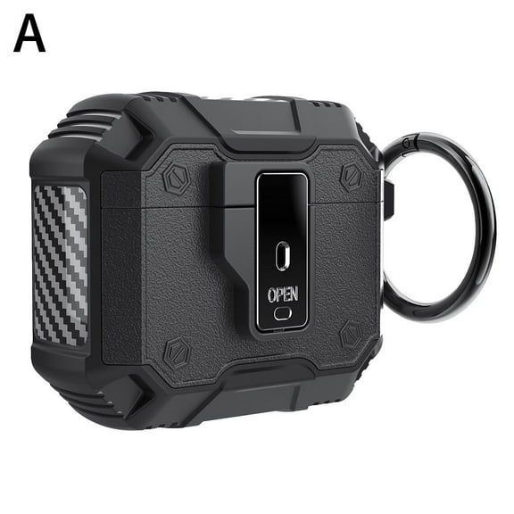 Compatible Airpods 4 Generation Case Cover, AirPods 4th Generation Case with Automatic Lock, AirPods 4th Generation, Shockproof Protective Case for Men Women