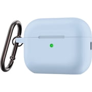 Compatible Airpods Pro 2nd Generation Case Cover Women Men for Airpods Pro 2 Case Cover,2022 Premium Silicone Skin Full Protective Case Cover for Airpods Pro 2nd Gen with Keychain - Light Blue