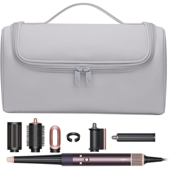 Compatible with Airwrap Complete Styler and Attachments Hair Dryer Storage Bag, Portable Storage Bag with Metal Hanging Hook, Hair Curler Tools Accessories