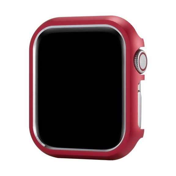 Compatible for Apple Watch 3/2/1 38mm Case, Aluminum Alloy Luxury Hard Metal Protective Cover, iWatch Lightweight Hollow Bumper Frame Case for Apple Watch Series 3/2/1 38mm, Red