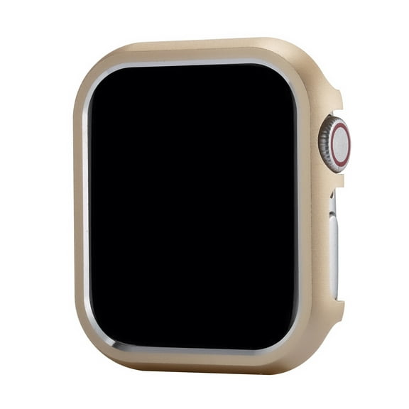 Compatible for Apple Watch 3/2/1 42mm Case, Aluminum Alloy Luxury Hard Metal Protective Cover, iWatch Lightweight Hollow Bumper Frame Case for Apple Watch Series 3/2/1 42mm, Gold