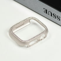 Compatible for Apple Watch 40mm Case for Apple Watch Series 6/5/4/SE, Bling Glitter Crystal Diamond Rhinestone Thin Hard Bumper Hollow Out Protective Case for iWatch Series 6/5/4/SE 40mm, Starlight