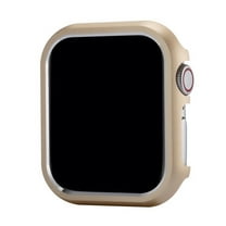 Compatible for Apple Watch 6/5/4/SE 40mm Case, Aluminum Alloy Luxury Hard Metal Protective Cover, iWatch Lightweight Hollow Bumper Frame Case for Apple Watch Series 6/5/4/SE 40mm, Gold