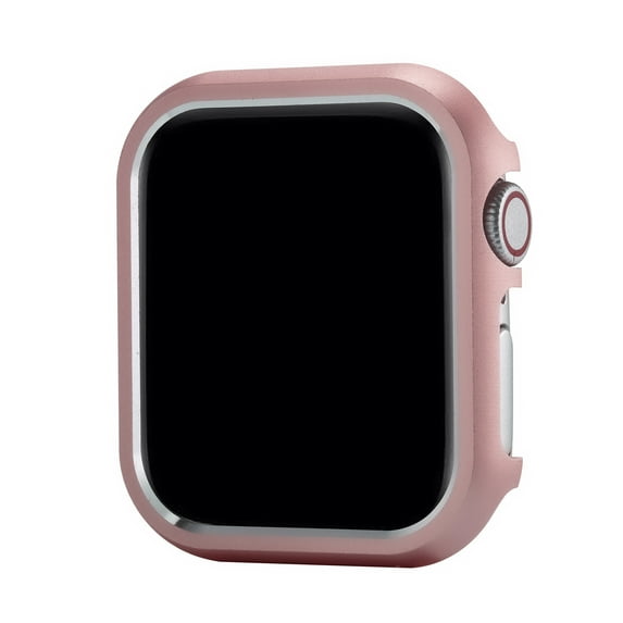 Compatible for Apple Watch Ultra 2/1 49mm Case, Aluminum Alloy Luxury Hard Metal Protective Cover, iWatch Lightweight Hollow Bumper Frame Case for iWatch Ultra 2/1 49mm, Pink