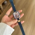 thumbnail image 1 of Compatible for Apple Watch Band 38mm 40mm 41mm Women Girls Boys, Slim Denim PU Leather Cute Bear Design Hand Strap Bracelet for iWatch Band Series SE 9 8 7 6 5 4 3 2 1, Darkblue, 1 of 7