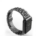 thumbnail image 1 of Compatible with Apple Watch Band 45mm 44mm 42mm 41mm 40mm , Stainless Steel Heavy Band with Butterfly Folding Clasp Link Bracelet Men Women Wrist Watchband for iWatch Series7 6 SE Series 5 4 3, 1 of 8