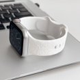 thumbnail image 1 of Compatible for Apple Watch Band 49mm 45mm 44mm 42mm, Mermaid Engraved Pattern iWatch Strap Soft Silicone Sport Wristband Replacement Band for iWatch Ultra 2/1 Series 9 8 7 6 5 4 SE 3 2 1, White, 1 of 6