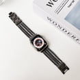 thumbnail image 1 of Compatible with Apple Watch Band 49mm for Women with Zinc Alloy Wristband with 8-row Chain Bracelet Strap Steel iWatch Series 9 8 7 SE2 6 5 4, (41mm 40mm 38mm),Black, 1 of 3