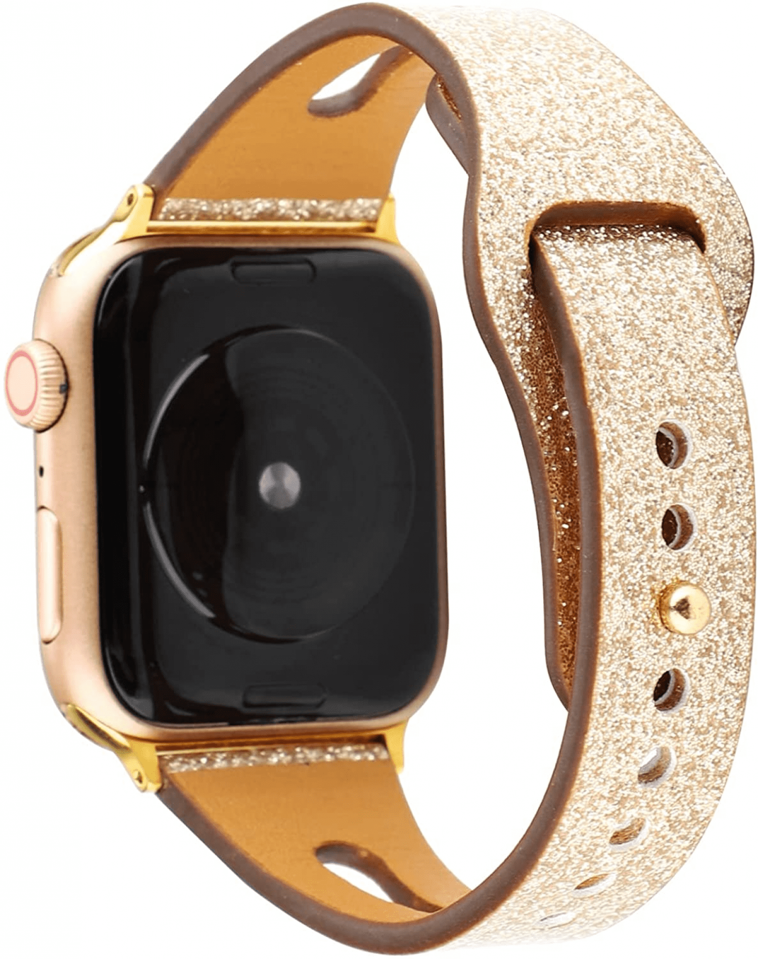 ✨Apple Watch Band✨ Sparkle Mode Stainless Steel Link Band For Apple Colors  main image 2