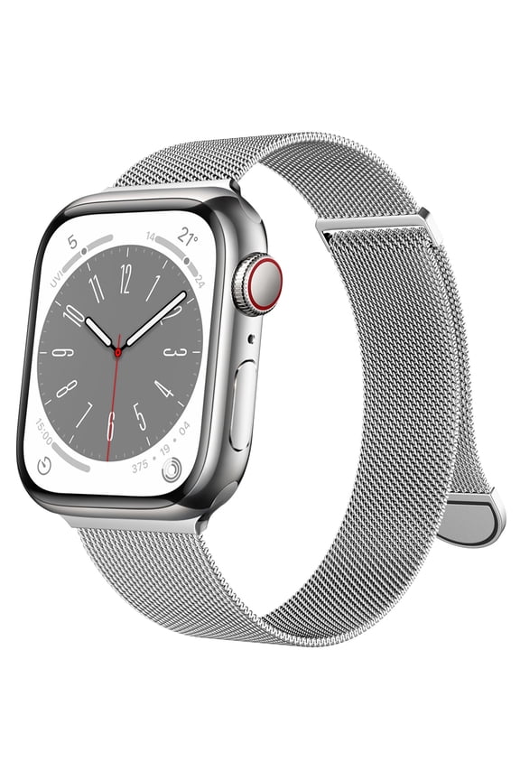 Compatible with Apple Watch Band for Women and Men Ultra/Ultra 2,SE,Series 10 9 8 7 6 5 4 3 2 1 38mm 40mm 41mm 42mm 44mm 45mm 46mm 49mm,Stainless Steel Mesh Loop Magnetic Clasp for iWatch Bands