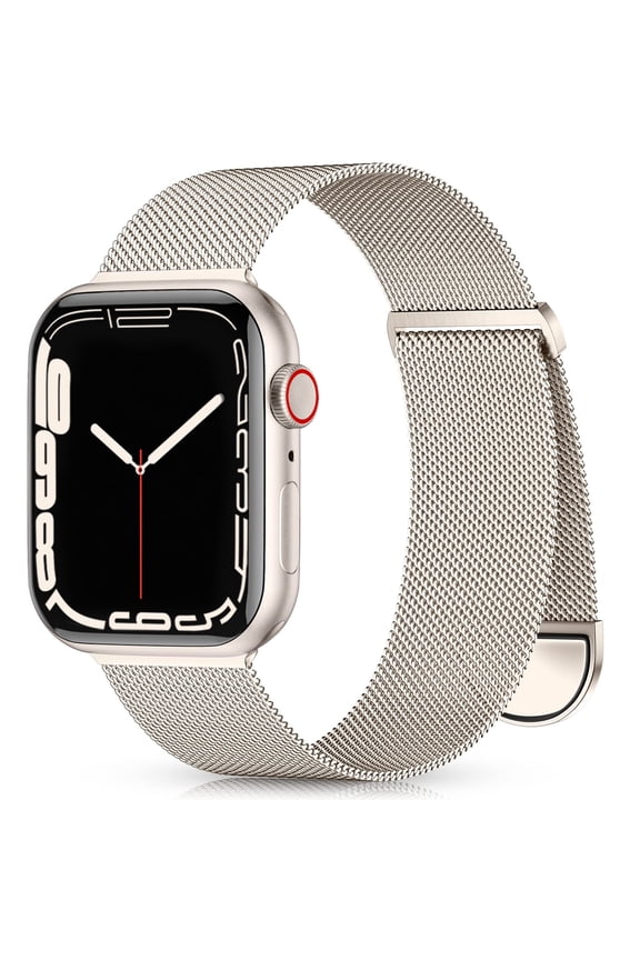 Compatible with Apple Watch Band for Women and Men Ultra/Ultra 2,SE,Series 10 9 8 7 6 5 4 3 2 1 38mm 40mm 41mm 42mm 44mm 45mm 46mm 49mm,Stainless Steel Mesh Loop Magnetic Clasp for iWatch Bands