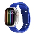 thumbnail image 1 of Compatible with Apple Watch Bands 38/40/41/42mm(S10), Soft Silicone Sport Replacement Strap for iWatch Series 10 9 8 7 6 5 4 3 2 1 SE Ultra Wristbands for Men Women Breathable, Blue, 1 of 9