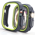 thumbnail image 1 of Compatible for Apple Watch Case 41mm Series 9/8/7, Shockproof Ultra-Thin Hard PC Rugged Case All-Around Edge Protective Cover Frame Bumper Lightweight for iWatch Accessories, Yellow, 1 of 8