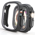 thumbnail image 1 of Compatible for Apple Watch Case 41mm Series 9/8/7, Shockproof Ultra-Thin Hard PC Rugged Case All-Around Edge Protective Cover Frame Bumper Lightweight for iWatch Accessories, Gray, 1 of 8