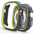 thumbnail image 1 of Compatible for Apple Watch Case 49mm Series Ultra 2 / Ultra, Shockproof Ultra-Thin Hard PC Rugged Case All-Around Edge Protective Cover Frame Bumper Lightweight for iWatch Accessories, Yellow, 1 of 8