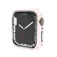 thumbnail image 1 of Compatible for Apple Watch Case Series 3/2/1 38mm [NO Screen Protector], Hard PC Plating Bumper Frame Shockprooof Lightweight Protective Case Cover for iWatch Series 3/2/1 38mm, Pink/Silver, 1 of 10