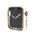 thumbnail image 1 of Compatible for Apple Watch Case Series 3/2/1 38mm [NO Screen Protector], Hard PC Plating Bumper Frame Shockprooof Lightweight Protective Case Cover for iWatch Series 3/2/1 38mm, White/Gold, 1 of 10