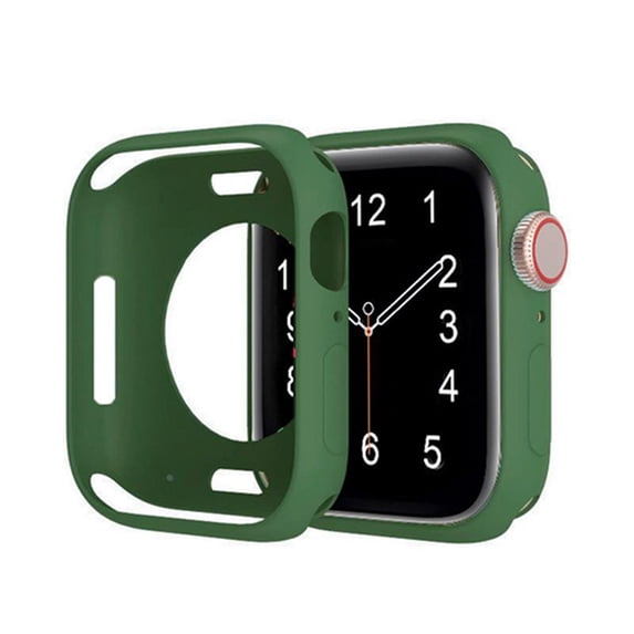 Compatible with Apple Watch Case Series 3/2/1 38mm Soft Flexible TPU Thin Lightweight Protective Bumper for iWatch [No Screen Protector],Colorful iWatch Case,Armygreen