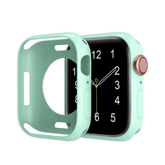 Compatible with Apple Watch Case Series 3/2/1 42mm Soft Flexible TPU Thin Lightweight Protective Bumper for iWatch [No Screen Protector],Colorful iWatch Case,Mint