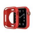thumbnail image 1 of Compatible with Apple Watch Case Series 6/5/4/SE 44mm Soft Flexible TPU Thin Lightweight Protective Bumper for iWatch [No Screen Protector],Colorful iWatch Case,Red, 1 of 10