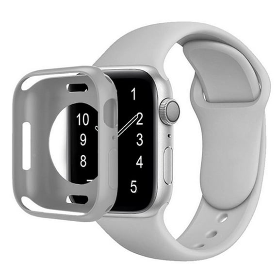 Compatible with Apple Watch Case Series 9/8/7 45mm Soft Flexible TPU Thin Lightweight Protective Bumper for iWatch [No Screen Protector],Colorful iWatch Case,Darkgray