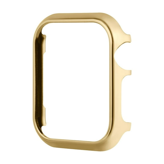 Compatible for Apple Watch Series 10 46mm Case [NO Screen Protector], Aluminum Alloy + Hard PC Bumper Case Protective Cover Frame Compatible for iWatch Series 10 46mm, Gold