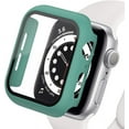 thumbnail image 1 of Compatible for Apple Watch Series 9 8 7 6 5 SE 4 3 Case 38mm 40mm 41mm 42mm 44mm 45mm with Built-in Tempered Glass Screen Protector, Ultra Thin Matte Hard PC Protective Cover for iWatch 9 8 7 6 5 4 3, 1 of 8