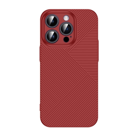 Compatible with Apple iPhone 13 Pro Max Case, Luxury Ultra Slim Shockproof Lightweight Anti-scratch Hard PC Protection Anti-drop Phone Case Cover for iPhone 13 Pro Max 6.7 inch, Red