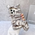 thumbnail image 1 of Compatible with Apple iPhone 14 Pro Case for Women Men & Kids, Lovely Plush Case Soft Warm Fluffy Furry Faux Fur Case Protective Case Cover for iPhone 14 Pro 6.1 inch, Gray, 1 of 6