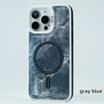 thumbnail image 1 of Compatible with Apple iPhone 15 Pro Case with Strong Magsafe, Ultra Slim Cool Denim Fabric Camera Frame Protection Shockproof Anti-Slip Cover Phone Case for iPhone 15 Pro, Gray Blue, 1 of 9