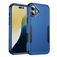 thumbnail image 1 of Compatible with Apple iPhone 16 Case for Women Men, Military Grade Shockproof Drop Protection Anti-Scratch Bumper Rugged Matte Phone Case Cover for iPhone 16, Blue, 1 of 7