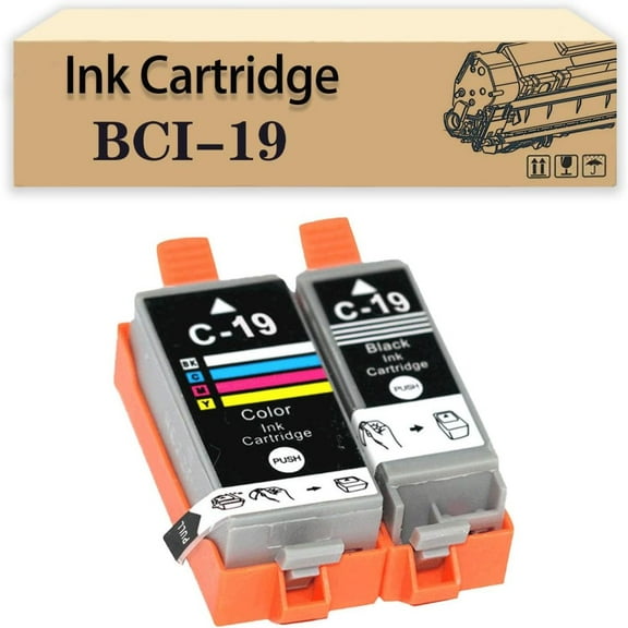 Compatible BCI-19 BCI19 12.5ML Ink Cartridges Replacement for Canon IP100 IP110 MINI260 MINI360 TR153 Printers