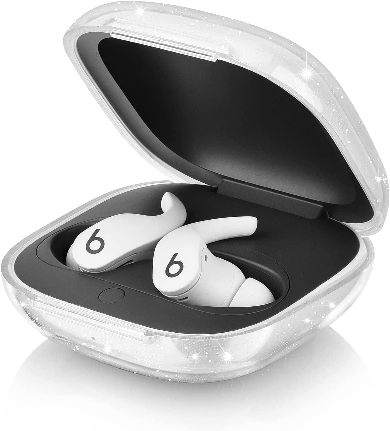 Compatible with Beats Fit Pro Case Cover Soft Clear TPU Transparent Protective Shockproof Case Designed for Apple Beats Fit Pro 2021 Earbuds Case for Women Men Clear Glitter Walmart