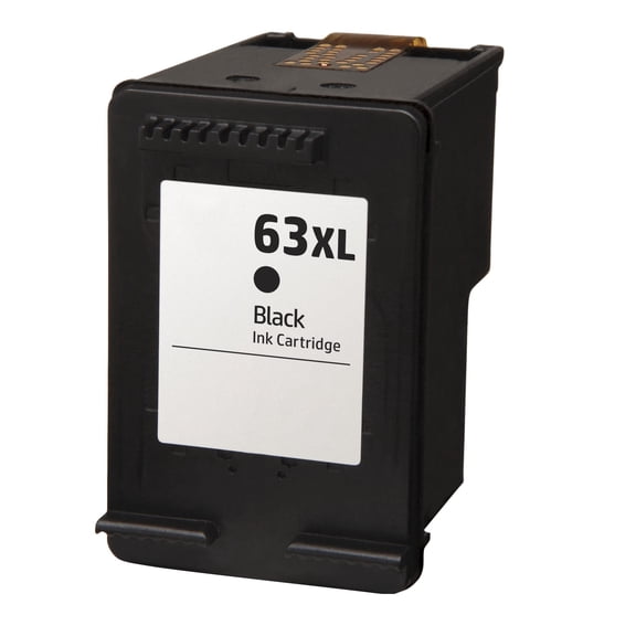 Compatible Black High Yield Ink Cartridge Replacement for 63XL 63 XL Printer