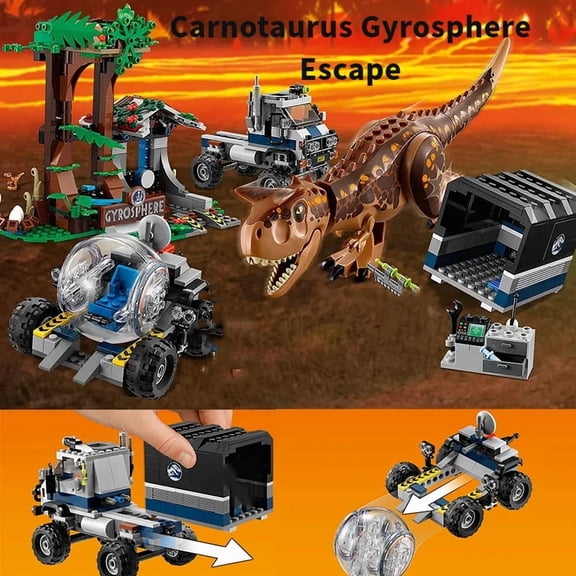 Compatible Brick Sets Dinosaur Park Movie Series Building Blocks Indominus Rex vs. Ankylosaurus Children's World Toys Gift 75941