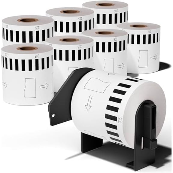 Compatible with Brother DK-2205 Continuous Paper Labels, Replace for Brother DK2205 2.4 inch x 100ft (62mm x 30.48m) for QL-800 QL-810W QL-820NWB Printers, 8 Rolls+1 Frame$$Office