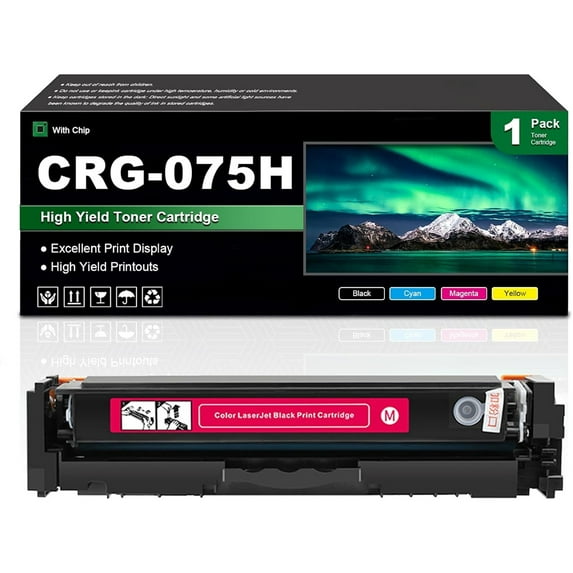 Compatible CRG-075H CRG075H High Yield Toner Cartridges, Replacement for Canon ImageCLASS LBP646Cdw LPB647Cdw MF662Cdw MF663Cdw MF665Cdw Printers