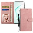 thumbnail image 1 of Compatible Case For Samsung Galaxy Note 20 Ultra Side Wallet Magnetic Closure Style PU Leather Case With Plastic Card Holder,Shockproof Detachable Cover For Samsung Galaxy Note 20 Ultra,Pink, 1 of 8