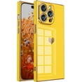 thumbnail image 1 of Compatible with  Case for iPhone 14 Pro Max,Cute Cases Full Camera Lens Protection, Reinforced Corners TPU Cushion Shockproof Edge Bumper Cover [6.7 inches] -Yellow, 1 of 13