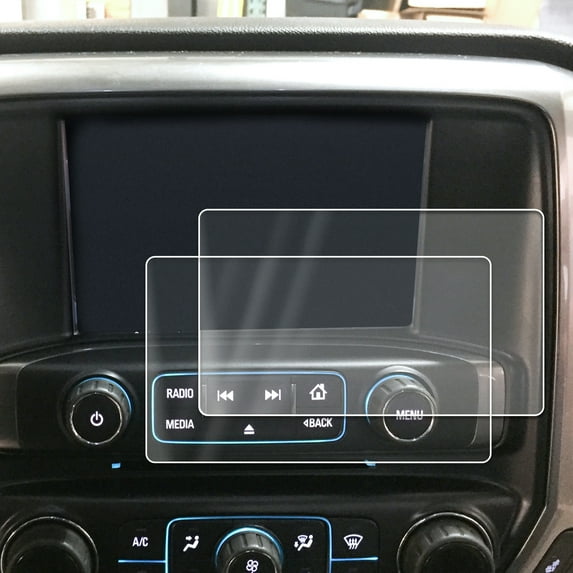 Compatible with Chevrolet GMC 2014-2018 1500 Sierra Intellink Silverado MyLink Screen Savers 2pc Custom Fit Invisible High Clarity Touch Display Protector Minimizes Fingerprinting 8 Inch
