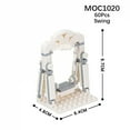 thumbnail image 1 of Compatible City Furniture Series Bricks MOC Building Blocks Kitchen Bedroom Bathroom Parts DIY Kits Kids Toys Sofa Bed Piano Set, 1 of 10