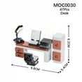 thumbnail image 1 of Compatible City Furniture Series Bricks MOC Building Blocks Kitchen Bedroom Bathroom Parts DIY Kits Kids Toys Sofa Bed Piano Set, 1 of 10