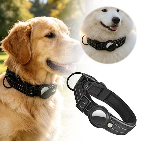 Compatible Collar Reflective Padded Collar With Holder Adjustable For Small, Use in Light Rain or During Outdoor Activities