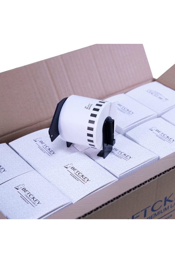 Compatible Continuous Label Replacement for Brother DK-2205 (2-3/7" x 100'), Use with Brother QL Label Printers [20 Rolls]