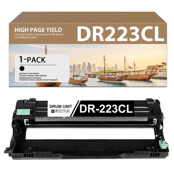 Compatible DR223CL Drum Unit DR-223CL (Toner is not Included) Replacement for Brother MFC-L3770CDW MFC-L3710CW HL-3270CDW HL-3230CDN HL-3290CDW DCP-L3510CDW DCP-L3550CDW Printer Drum (1 Black)